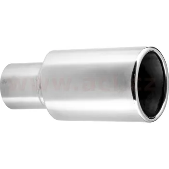 koncovka výfuku nerezová oválná, vnitřní průměr 52 mm, průměr koncovky 84x70 mm, délka 178 mm FENNO