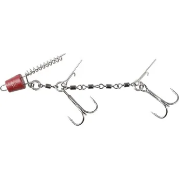 Rybářský háček 2ks Trojháčky Stinger Mikado Jaws Double Evo 25kg Vel. 1/0