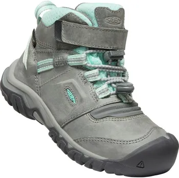 Pánská sportovní obuv Dětské boty KEEN Ridge Flex MID WP Children grey/blue tint EU27/28