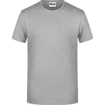 pracovní tričko James & Nicholson Pánské tričko z bio bavlny - 3XL grey heather (02800803413)