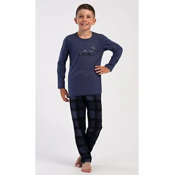 Chlapecké pyžamo Dětské pyžamo dlouhé Speed - tmavě šedá - 13 - 14