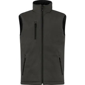Pánská vesta Clique Pánská zateplená softshellová vesta - XL dark grey