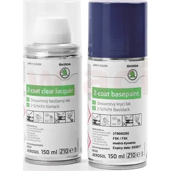 lakový sprej ŠKODA - modrá PACIFIC (F5A) ORIGINÁL