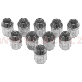Autodíl matice kola M14x1.5, kuželové sedlo, velikost klíče 21 (sada 10 ks)