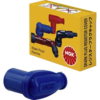Zapalovací a žhavicí svíčka NGK koncovka zapalovací svíčky (fajfka) (NR 8308) silikonová, barva modrá (voděodolná)
