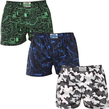 Trenýrky 3PACK pánské trenky Styx art klasická guma vícebarevné (3A19234) M Možnost vrácení zboží ZDARMA do 120 dnů!