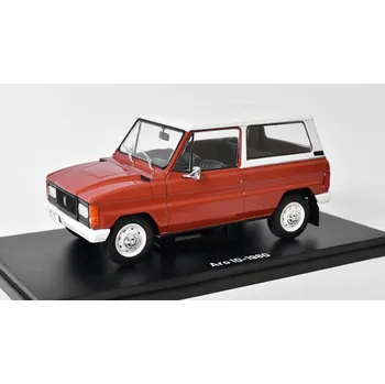 autíčko Aro 10 1980 1:24 - Hachette časopis Samochody PRL s modelem #14 Aro-10 - kovový model auta
