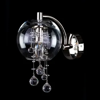 Nástěnné svítidlo Nástěnné svítidlo křišťálové N-TAL-01*, Varianta Stříbrné