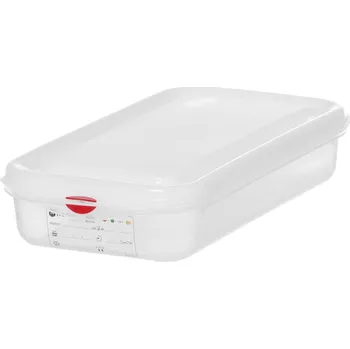 Kontejner GN 1/3 polypropylen, HENDI, GN 1/3, 2,5L, Průhledná, 325x176x(H)65mm