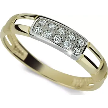 Prsten Dámský prsten s přírodní diamanty DF2033Z velikost 49