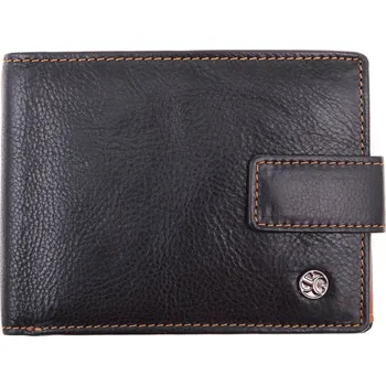 Peněženka Pánská kožená peněženka Segali 907.114.2007 C černá + koňak