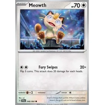 Sběratelská karetní hra Pokémon SFA 048/064 Meowth - Shrouded Fable Stav: Near Mint, Verze: NORMAL