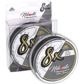 Pletená Šňůra Mikado Nihonto Octa Braid Černá 10m 0,26mm/22,6kg