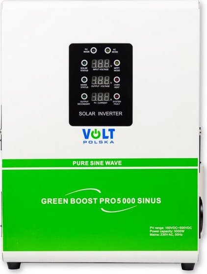 VOLT Polska Solární regulátor MPPT VOLT GREEN BOOST PRO 5000 SINUS 5kW (pro FV ohřev vody)
