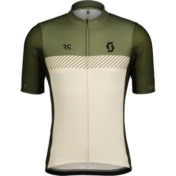 Cyklistické oblečení SCOTT Pánský cyklistický dres RC Team léto Zelená S Pánské