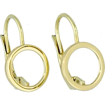 Náušnice Goldstore Minimalistické zlaté kulaté náušnice Váha: 1.40 g