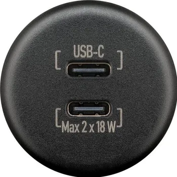 Příslušenství ke karavanu Vestavná 2x USB-C zásuvka wentronic barva černá