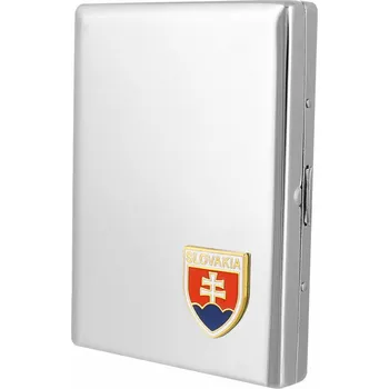 Nerezová tabatěrka Slovensko (nerezové pouzdro na 20 kusů cigaret)