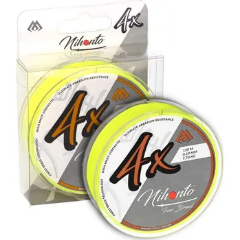 Pletená Šňůra Mikado Nihonto Fine Braid Fluo Žlutá 15m 0,06mm/3,25kg