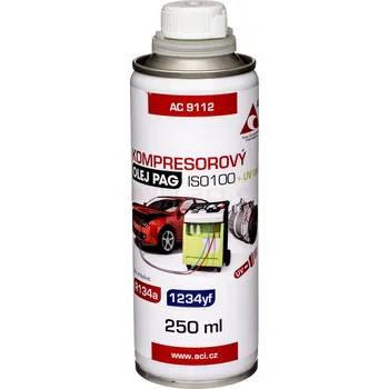 kompresorový olej PAG 100 + UV látka, R134a, 1234yf 250 ml