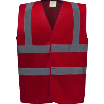 Yoko Hi-Vis bezpečnostní vesta - L red