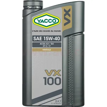 Motorový olej Motorový olej YACCO VX 100 15W40, 2 L