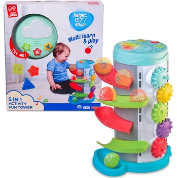 Hračka pro nejmenší HAP-P-KID Interaktivní věž s překvapením 5v1