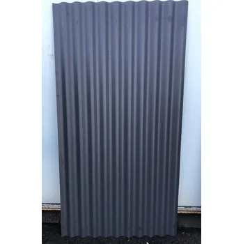 Plech Vlnitý plech ocelový - antracit 0,6 / 3000mm