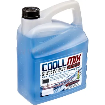 Nemrznoucí směs do chladiče BO OIL chladící kapalina COOLMIX k použití bez ředění (modrá) -26° C 5 l - Nizozemsko