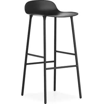Barová židle Normann Copenhagen, Barová židlička Form ocelové nohy 75 cm černá - Formadore