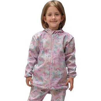 Kojenecká bunda Esito Dětská softshellová bunda DUO Jednorožec 2025 Velikost: 122