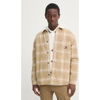 Pánská větrovka Bunda Tommy Jeans DM0DM20241 béžová 80X, vel. L