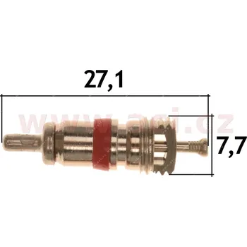 ventil klimatizace 1234yf M8, délka 30 mm (sada 5 ks)
