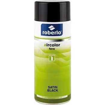 Barva ve spreji Aircolor sprej barva (černá satin) ROBERLO 400 ml