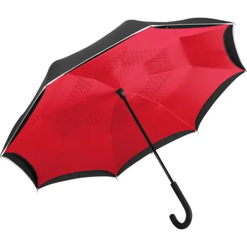 Deštník Fare Holový deštník - onesize black/red