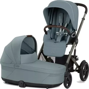Kočárek CYBEX Talos S Lux + Cot S 2026 Stormy Blue (Taupe Frame)