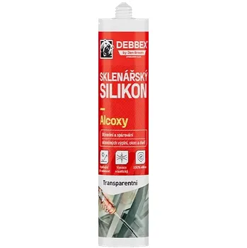 stavební silikon Den Braven Sklenářský silikon ALCOXY 280 ml kartuše transparentní