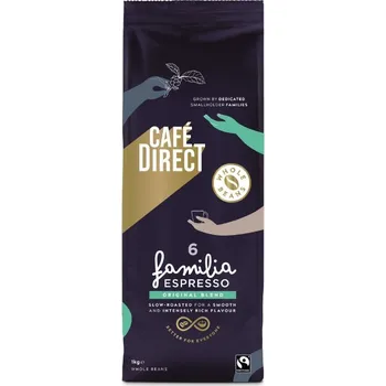 Káva Zrnková káva 60% arabika, 40% robusta Fairtrade Cafédirect 1 kg