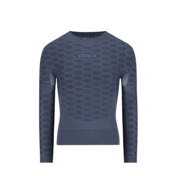 cyklistický dres Q36.5 Spodní cyklistické triko s dlouhým rukávem Base Layer 3 long sleeves ZIMA, léto Modrá S/M Unisex, Pánské