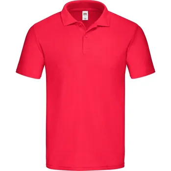 Pánské tričko Fruit of the Loom Pánské piqué polo - L red