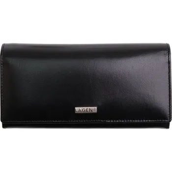 Peněženka Lagen Velká dámská kožená peněženka 50039 BLK černá