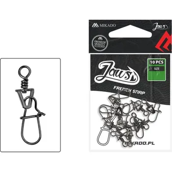 10ks Karabina Mikado French Snap Velikost L