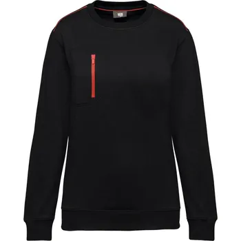 Pánská mikina Kariban Pracovní mikina "Day-to-Day" - 3XL black/red