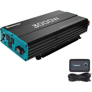 Příslušenství ke karavanu Renogy měnič napětí 12V 3000W s čistou sinusoidou