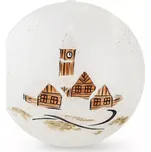 Vánoční koule skleněná zdobená 8 cm…