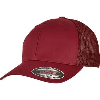 Kšiltovka Flexfit 6 panelová Trucker kšiltovka "Mesh" - L/XL cranberry
