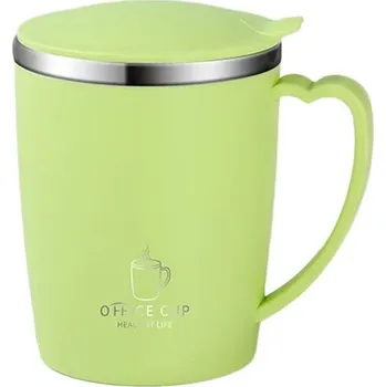 Termohrnek Termo hrnek s víčkem 350ml - Světle zelený
