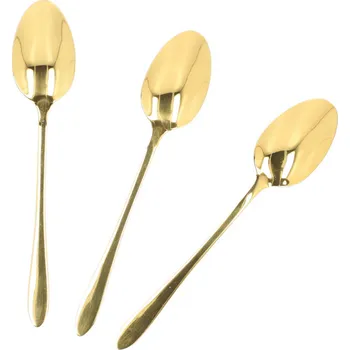 Příbor Sada lžiček | STILO | čajové lžičky zlaté | 3 ks | 993170 Cena za 3 kusy v balení