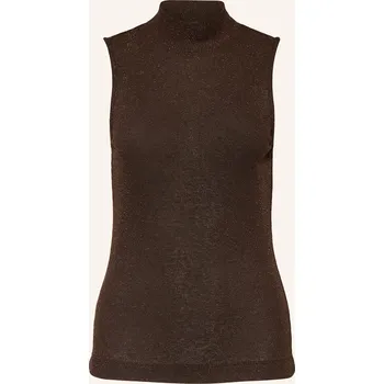 Rich & Royal Dámský Top S Třpytivou Přízí, tmavě hnědá, 42