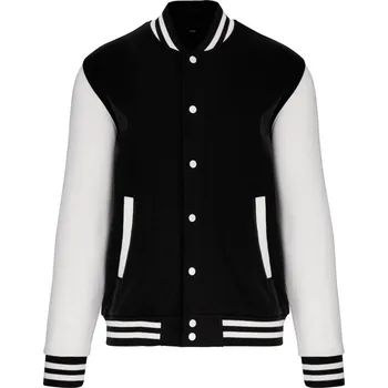 Dámská větrovka Kariban Unisex college bunda "Teddy" - XL black/white